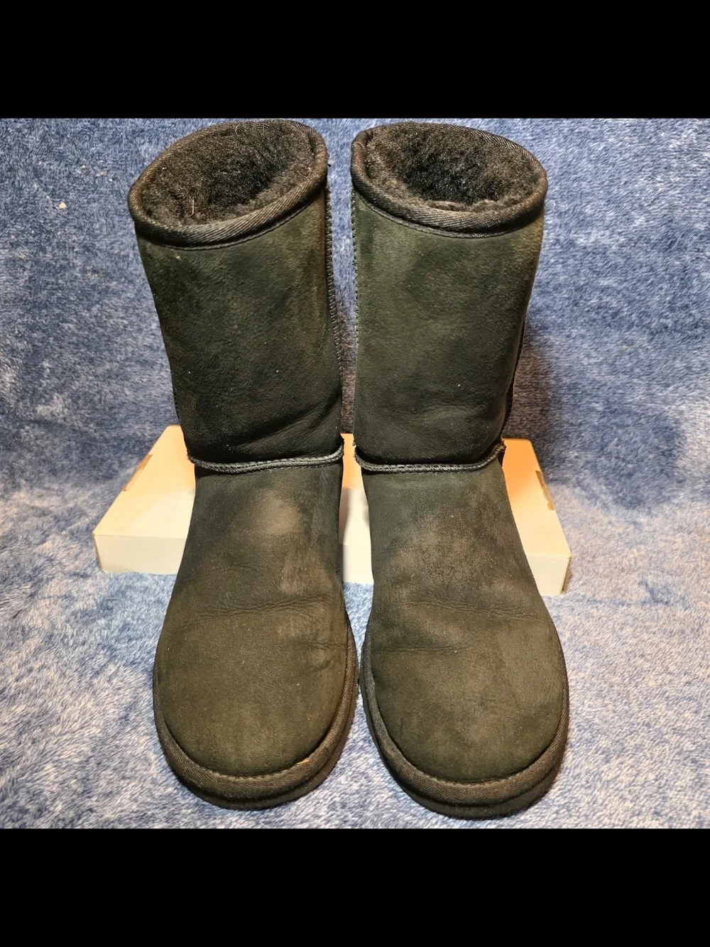 UGG Women's Classic Short Suede Boots in Black